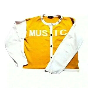 DAZY music  cardigan. Size large.
